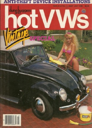DUNE BUGGIES & HOT VW'S 1986 JULY - VINTAGE Spcl, TYPE 3 HISTORY, HOT RABBIT